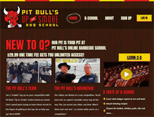 Tablet Screenshot of pitbullsbbqschool.com